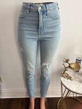 Madewell High-Rise Light Blue Skinny Jeans